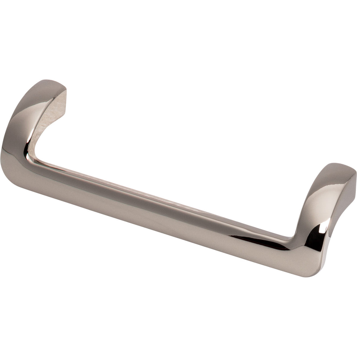 Top Knobs TK951PN: 5-1/16" cc Kentfield Offset Bar Cabinet Pull - Polished Nickel