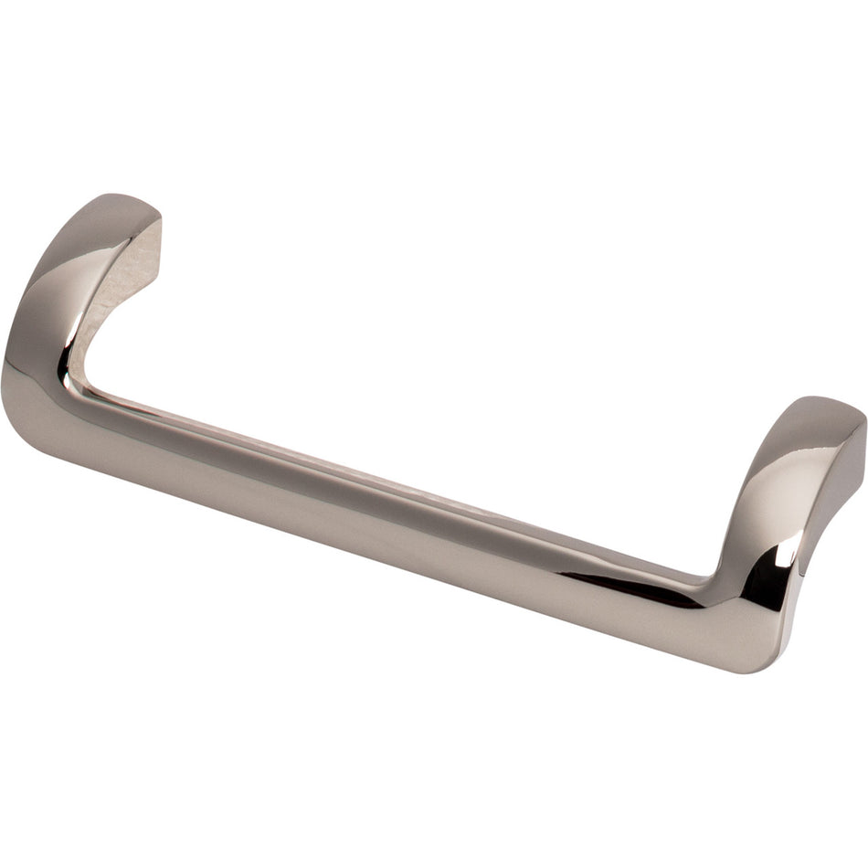 Top Knobs TK951PN: 5-1/16" cc Kentfield Offset Bar Cabinet Pull - Polished Nickel