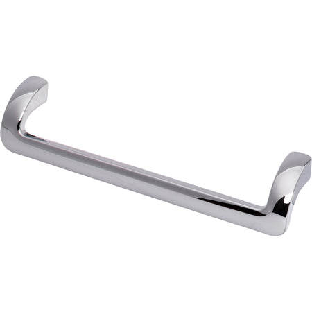 Top Knobs TK952PC: 6-5/16" cc Kentfield Offset Bar Cabinet Pull - Polished Chrome