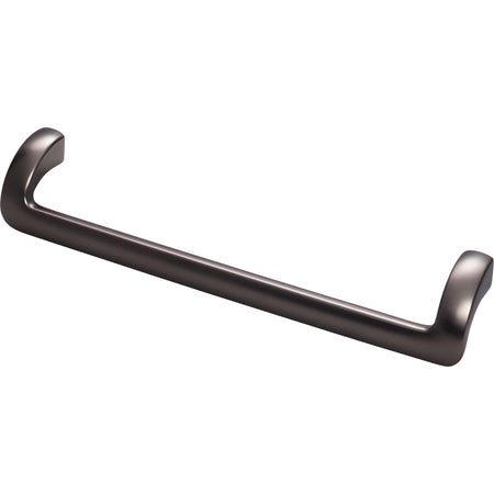 Top Knobs TK953AG: 7-9/16" cc Kentfield Offset Bar Cabinet Pull - Ash Gray