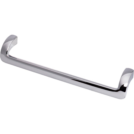 Top Knobs TK953PC: 7-9/16" cc Kentfield Offset Bar Cabinet Pull - Polished Chrome