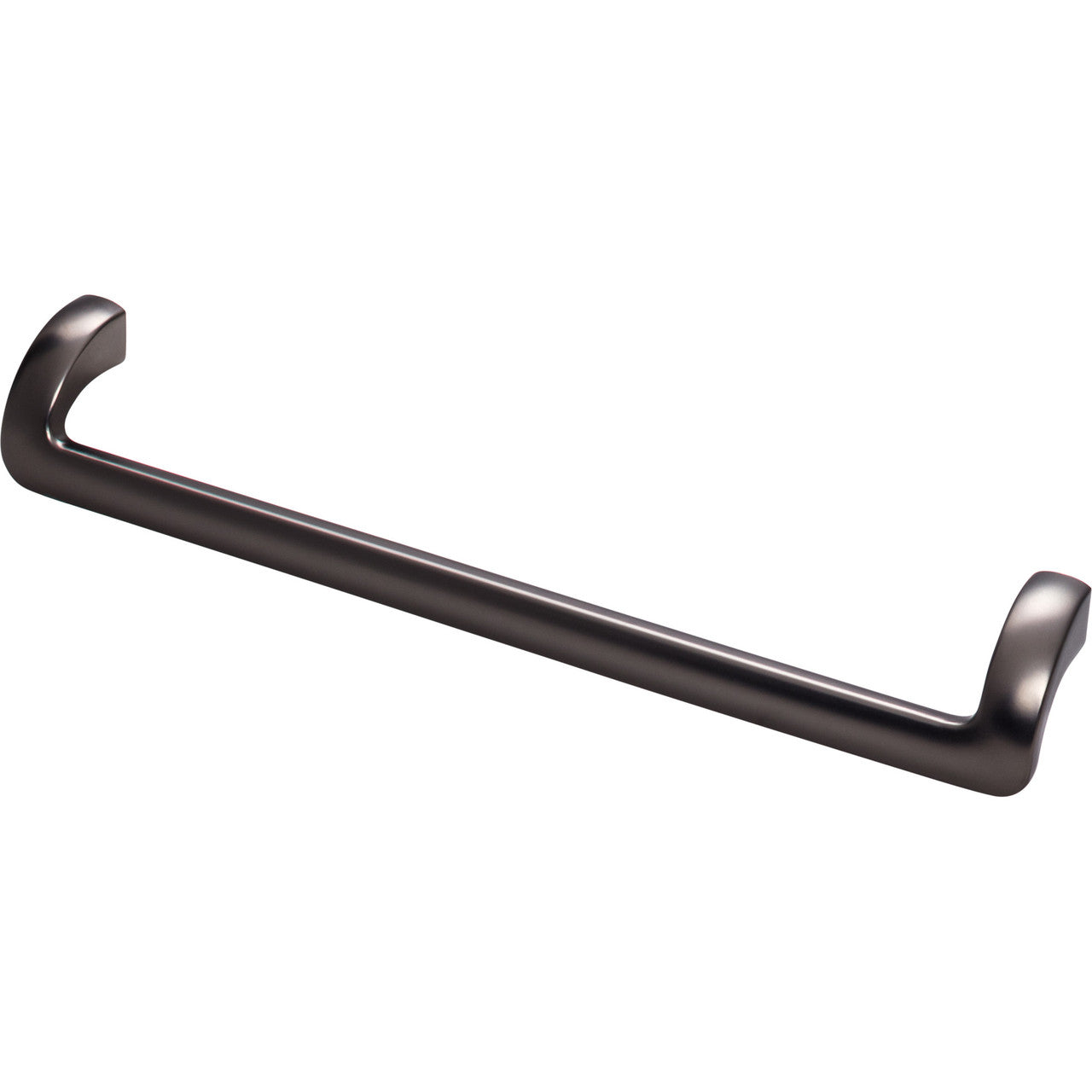 Top Knobs TK954AG: 8-13/16" cc Kentfield Offset Bar Cabinet Pull - Ash Gray