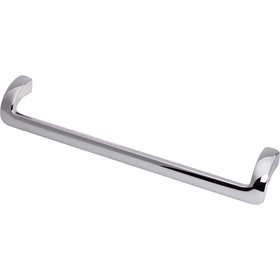 Top Knobs TK954PC: 8-13/16" cc Kentfield Offset Bar Cabinet Pull - Polished Chrome