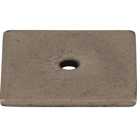 Top Knobs TK95PTA: Sanctuary Square Backplate - Pewter Antique