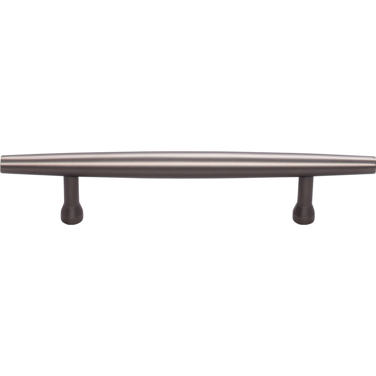 Top Knobs TK963AG: 3-3/4" cc Allendale Round Bar Cabinet Pull - Ash Gray