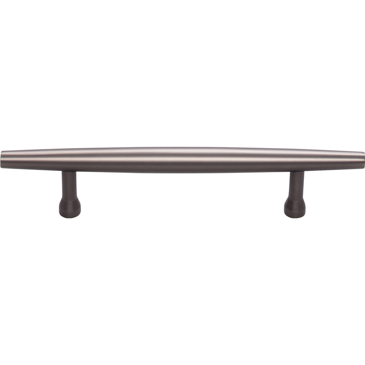 Top Knobs TK963AG: 3-3/4" cc Allendale Round Bar Cabinet Pull - Ash Gray