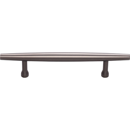 Top Knobs TK963AG: 3-3/4" cc Allendale Round Bar Cabinet Pull - Ash Gray