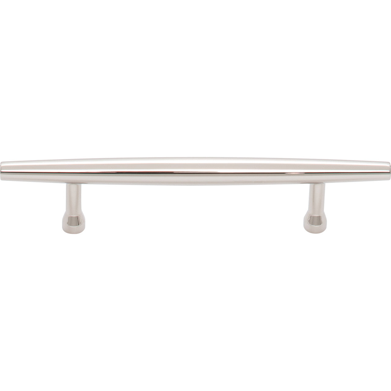 Top Knobs TK963PN: 3-3/4" cc Allendale Round Bar Cabinet Pull - Polished Nickel