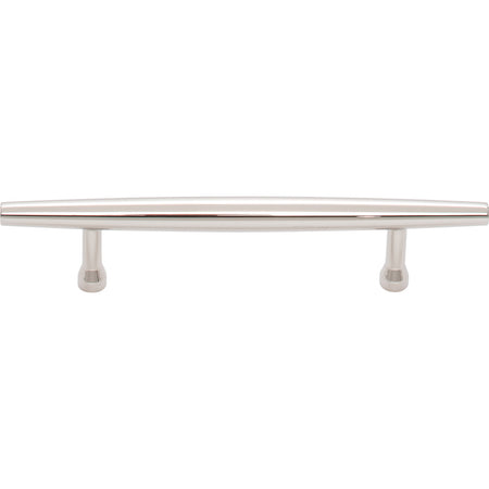 Top Knobs TK963PN: 3-3/4" cc Allendale Round Bar Cabinet Pull - Polished Nickel