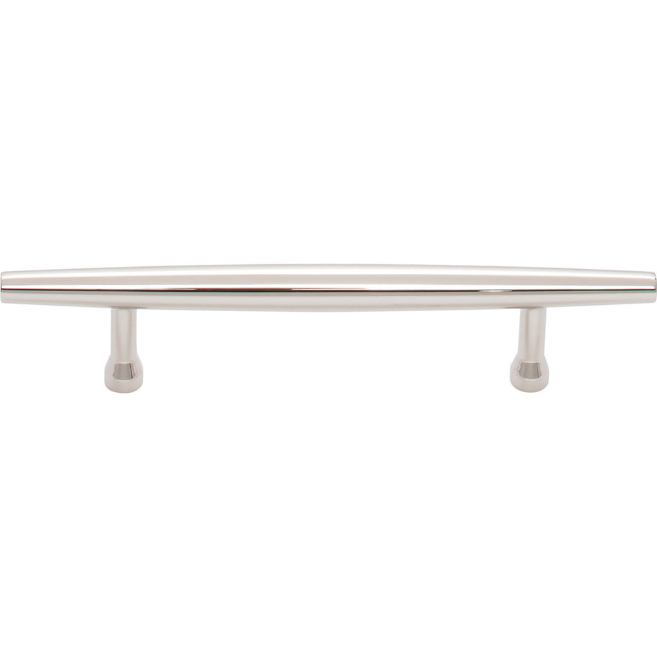 Top Knobs TK963PN: 3-3/4" cc Allendale Round Bar Cabinet Pull - Polished Nickel