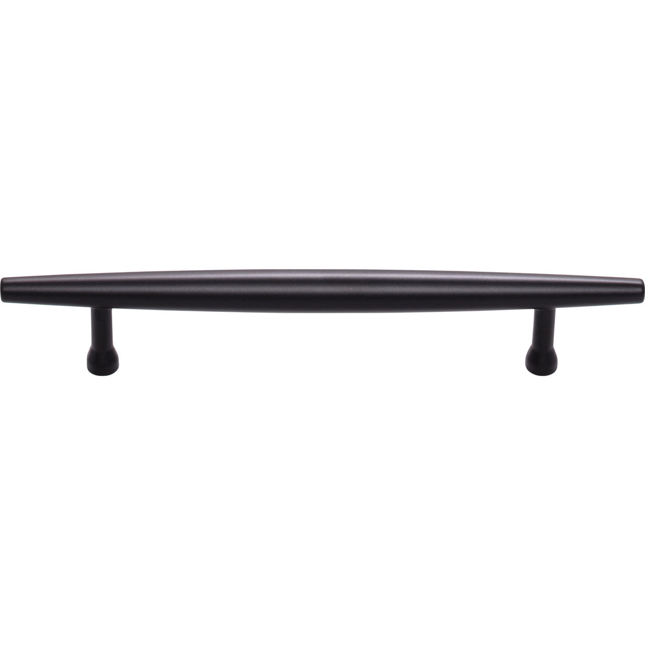 Top Knobs TK964BLK: 5-1/16" cc Allendale Round Bar Cabinet Pull - Flat Black