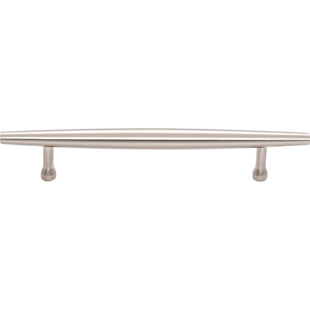 Top Knobs TK964BSN: 5-1/16" cc Allendale Round Bar Cabinet Pull - Brushed Satin Nickel