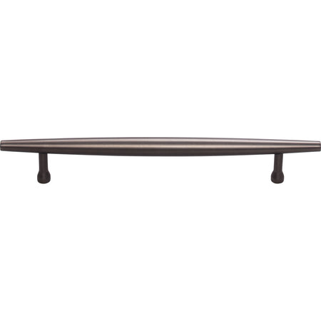 Top Knobs TK965AG: 6-5/16" cc Allendale Round Bar Cabinet Pull - Ash Gray