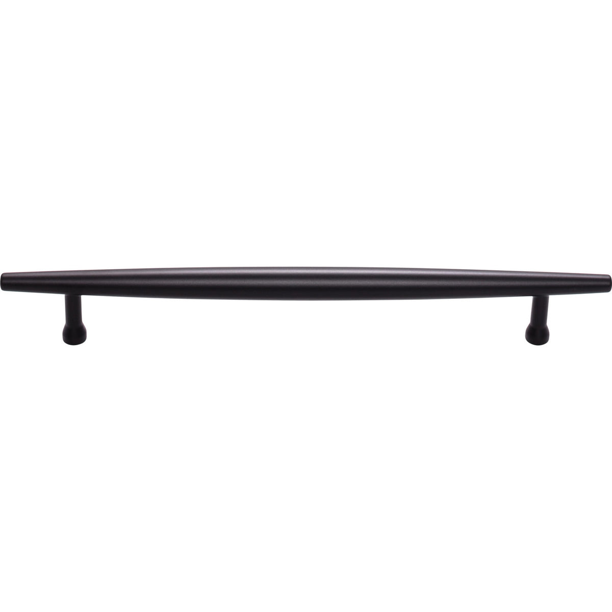 Top Knobs TK966BLK: 7-9/16" cc Allendale Round Bar Cabinet Pull - Flat Black