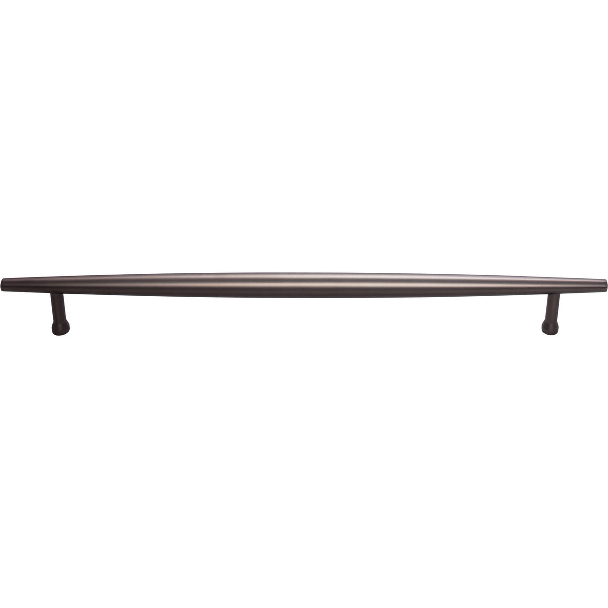 Top Knobs TK967AG: 12" cc Allendale Round Bar Cabinet Pull - Ash Gray