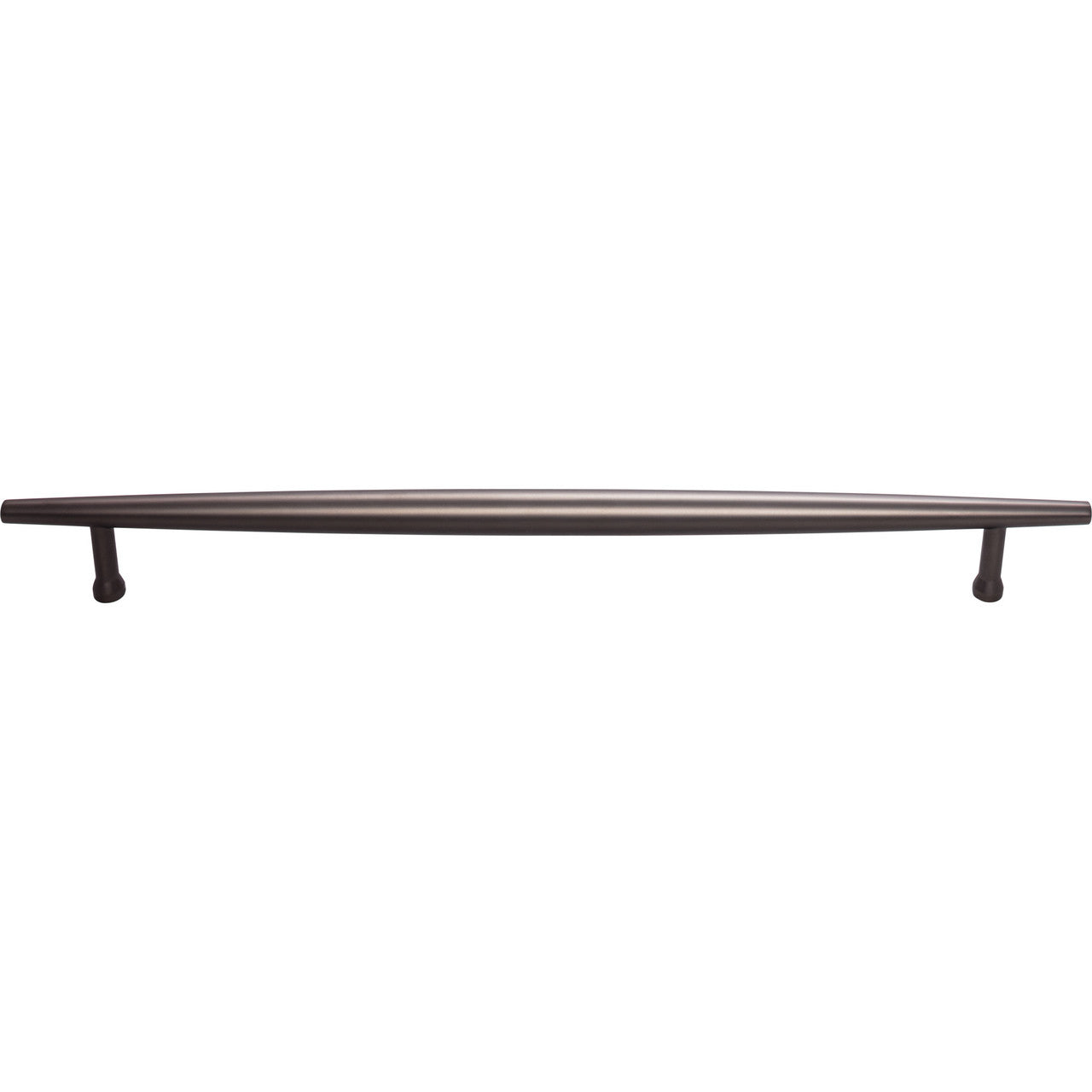 Top Knobs TK967AG: 12" cc Allendale Round Bar Cabinet Pull - Ash Gray
