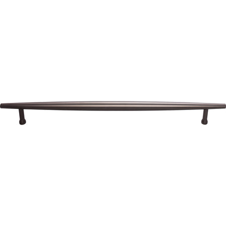 Top Knobs TK967AG: 12" cc Allendale Round Bar Cabinet Pull - Ash Gray