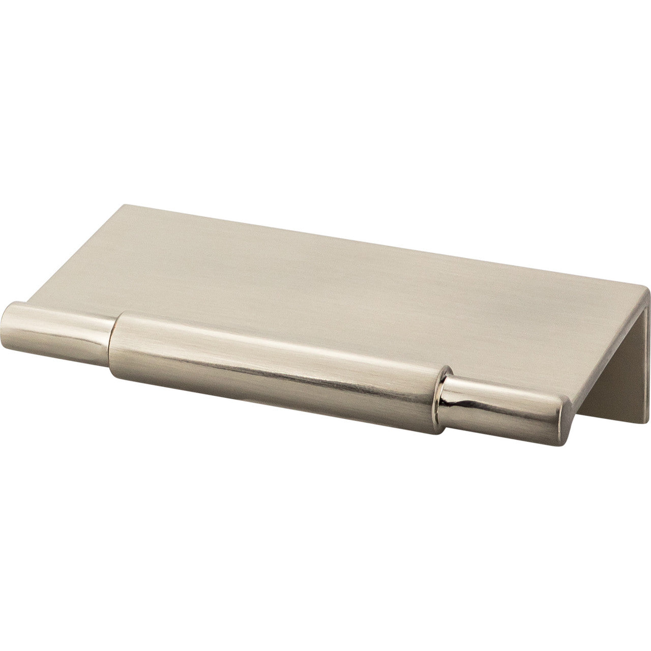 Top Knobs TK970BSN: 2" cc Crestview Tab Cabinet Pull - Brushed Satin Nickel