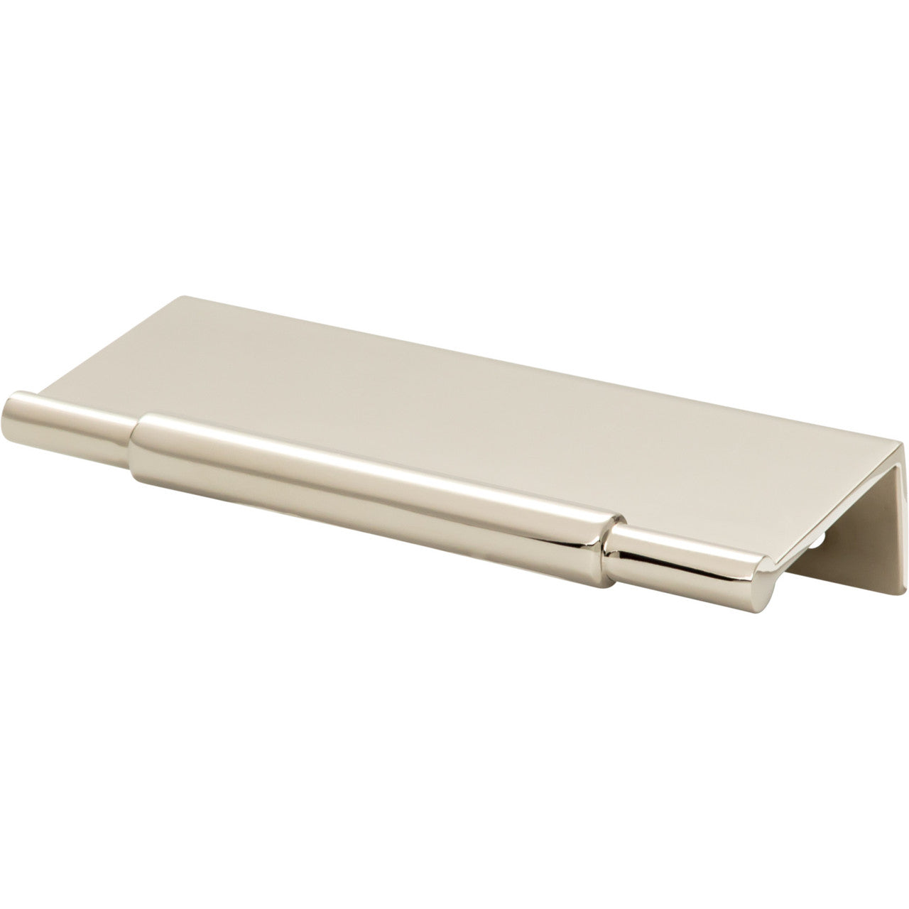 Top Knobs TK971PN: 3" cc Crestview Tab Cabinet Pull - Polished Nickel