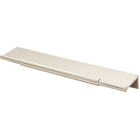 Top Knobs TK973PN: 6" cc Crestview Tab Cabinet Pull - Polished Nickel