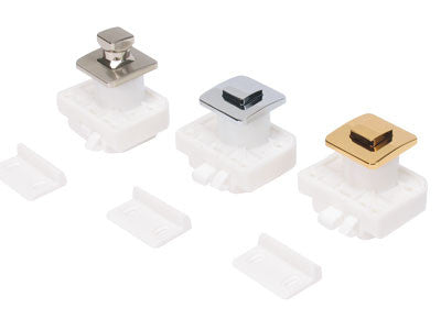 Sugatsune TLP-S-BB/G" Square Push Button Latch - Gold