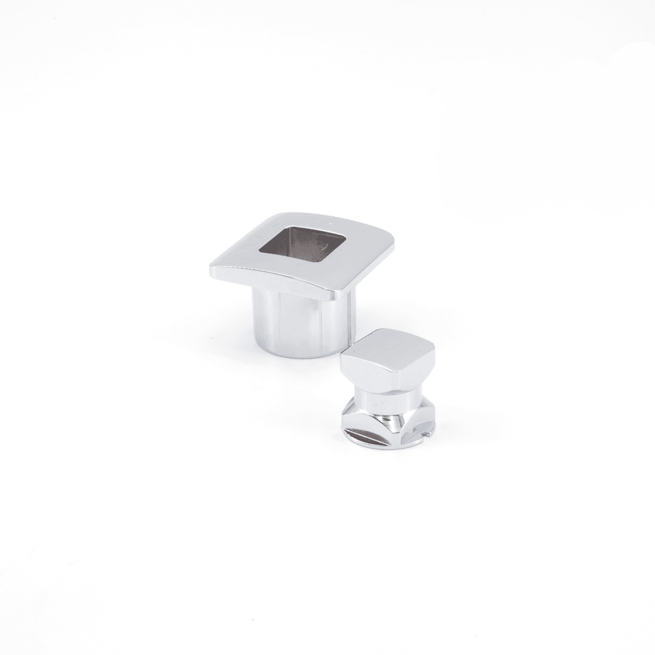 Sugatsune TLP-S-BB/CR: Square Push Button Knob Latch - Chrome