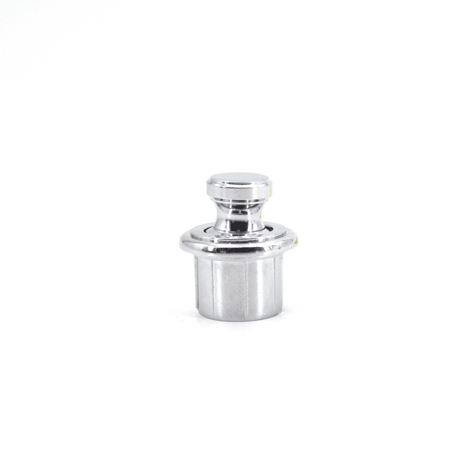 Sugatsune TLP-BB/CR: Round Push Button Latch (Latch Body Not Included) - Chrome