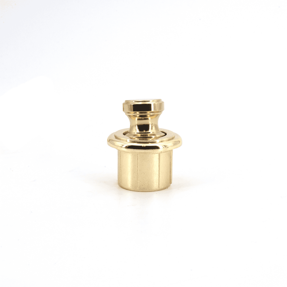 Sugatsune TLP-BB/PB: Round Push Button Latch (Latch Body Not Included) - Polished Brass