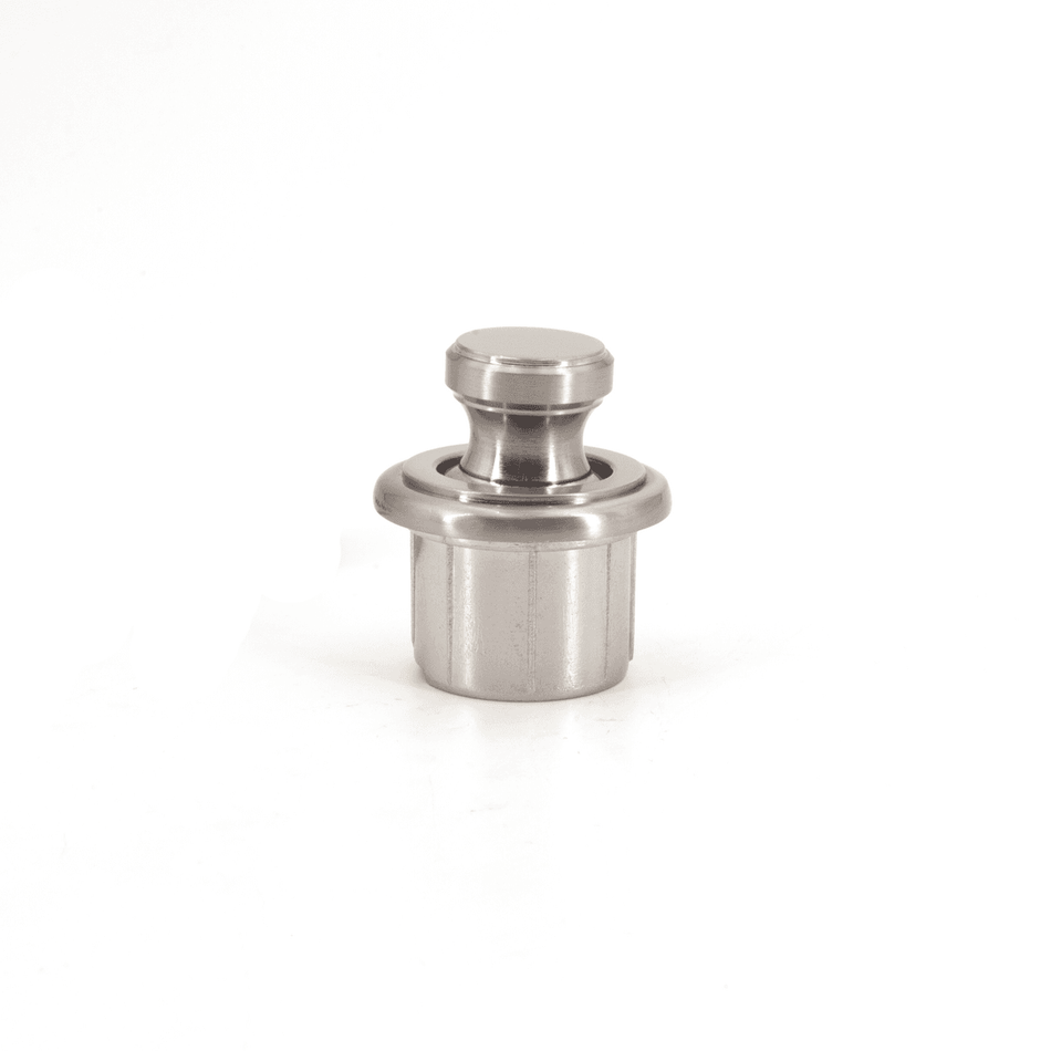 Sugatsune TLP-BB/SN: Round Push Button Latch (Latch Body Not Included) - Satin Nickel