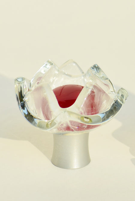 Grace White TUL-CR: Tulip Cabinet Knob - Cherry Red