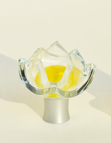 Grace White TUL-YO: Tulip Cabinet Knob - Yellow