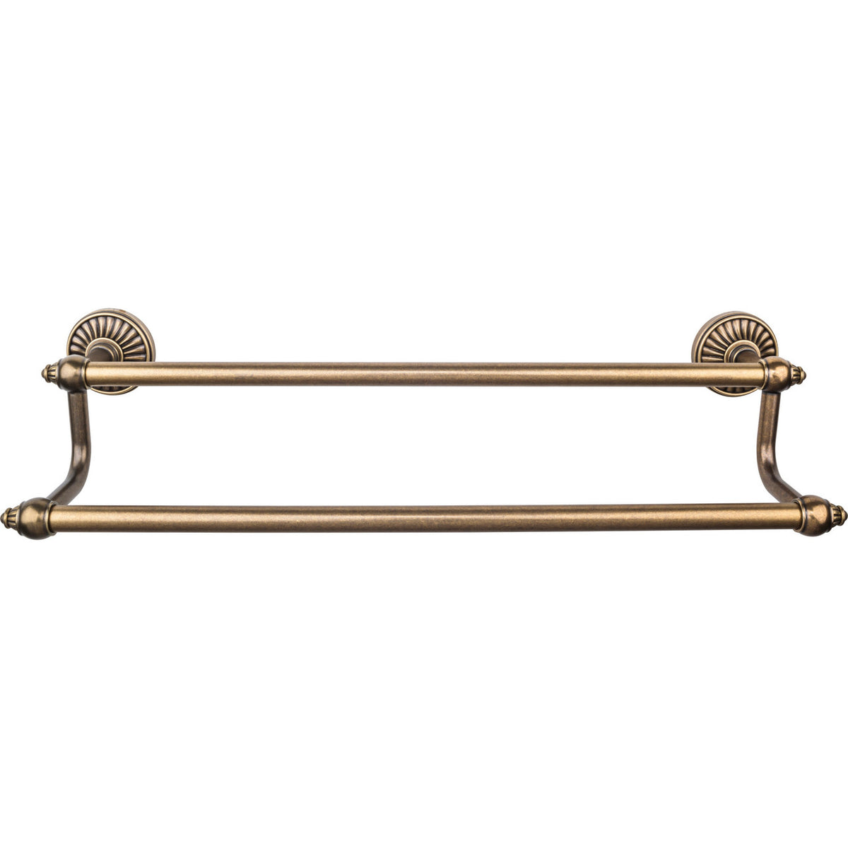 Top Knobs TUSC11GBZ: 30" cc Tuscany Double Towel Bar - German Bronze