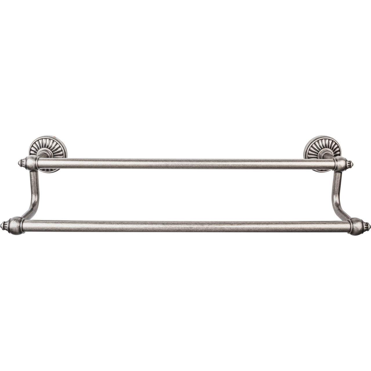 Top Knobs TUSC11PTA: 30" cc Tuscany Double Towel Bar - Pewter Antique
