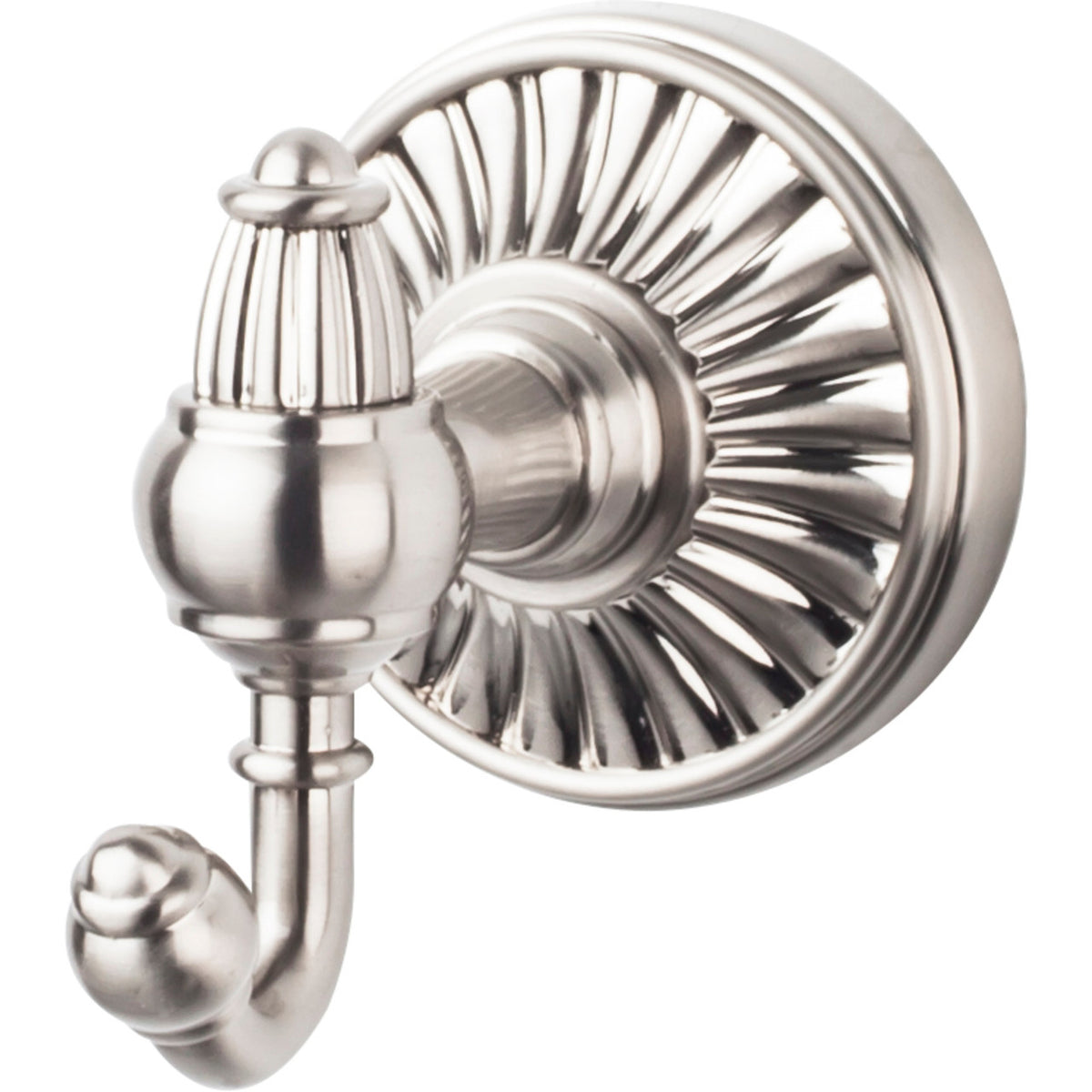 Top Knobs TUSC2BSN: Tuscany Double Wall Hook - Brushed Satin Nickel