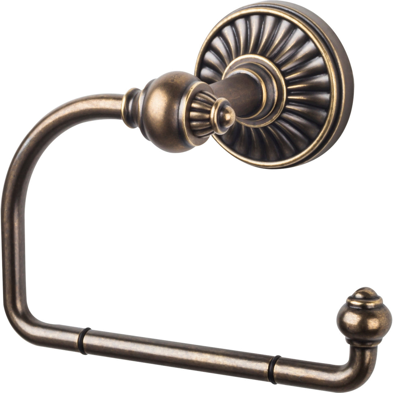 Top Knobs TUSC4GBZ: Tuscany Single Arm Tissue Roll Holder - German Bronze