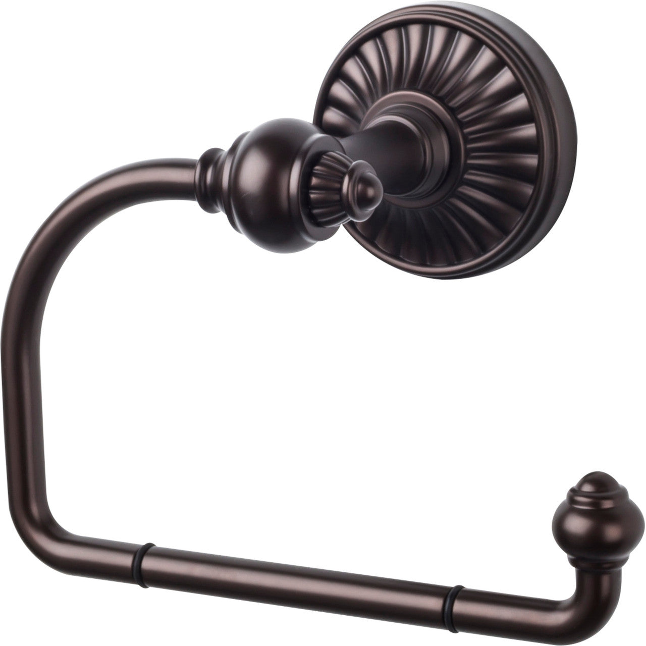 Top Knobs TUSC4ORB: Tuscany Single Arm Tissue Roll Holder - Oil Rubbed Bronze