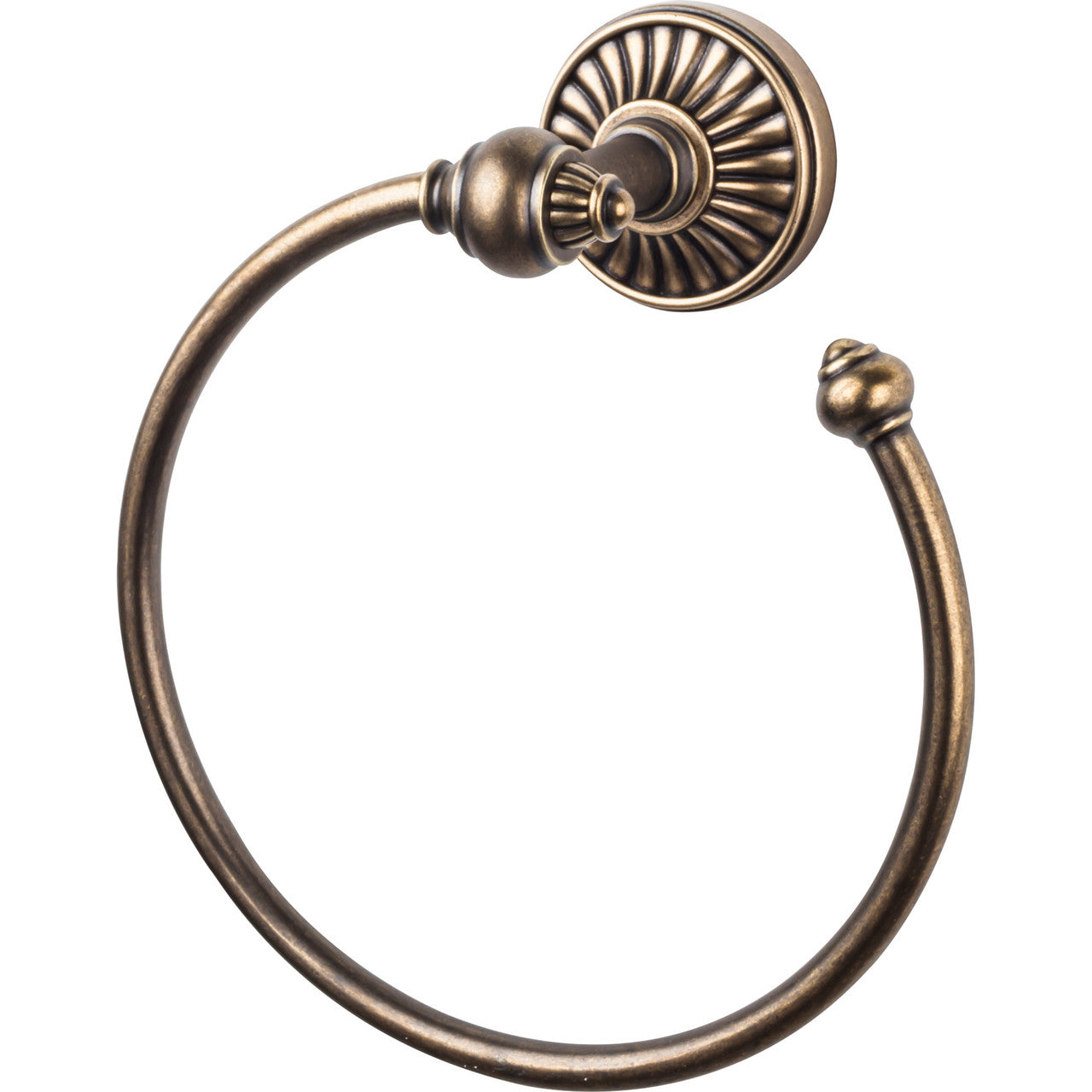 Top Knobs TUSC5GBZ: Tuscany Towel Ring - German Bronze