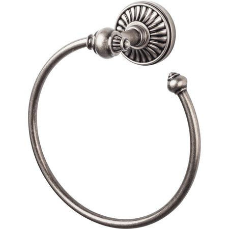 Top Knobs TUSC5PTA: Tuscany Towel Ring - Pewter Antique
