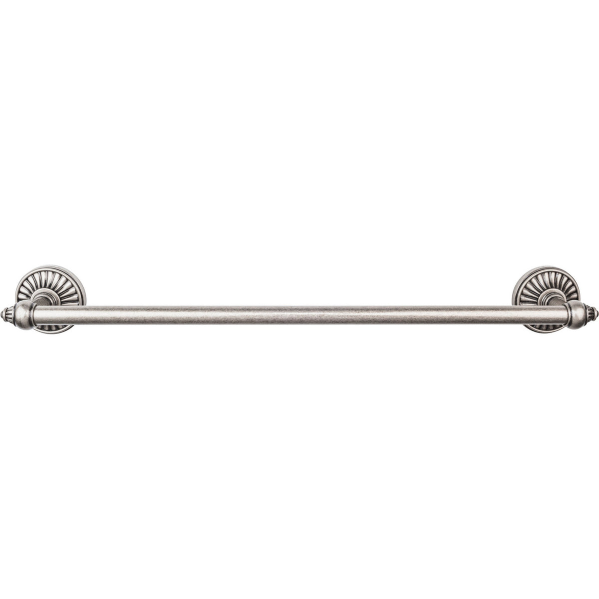 Top Knobs TUSC6PTA: 18" cc Tuscany Single Towel Bar - Pewter Antique