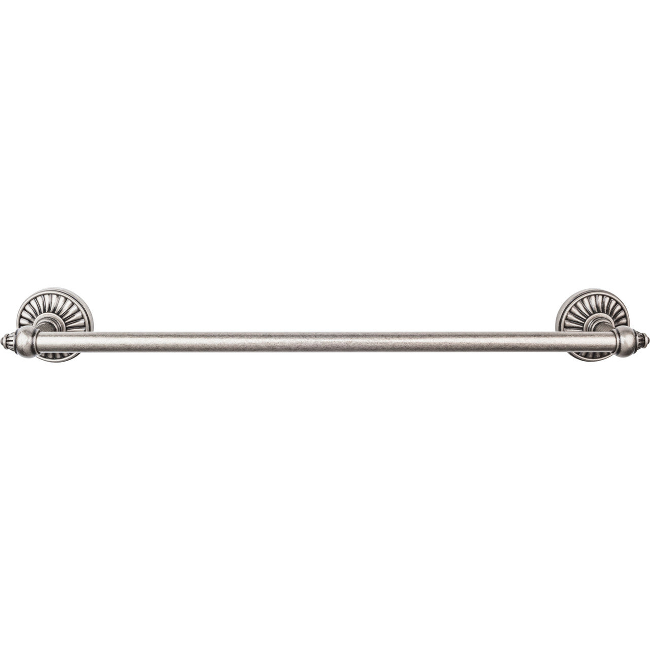 Top Knobs TUSC6PTA: 18" cc Tuscany Single Towel Bar - Pewter Antique