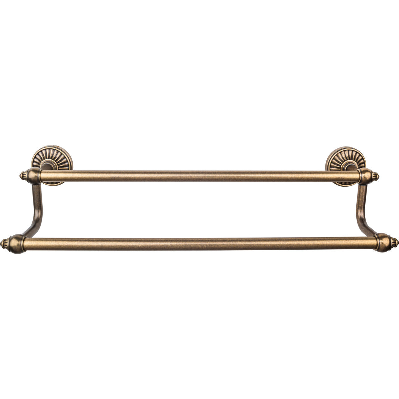 Top Knobs TUSC7GBZ: 18" cc Tuscany Double Towel Bar - German Bronze