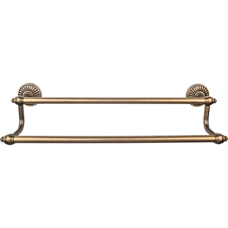 Top Knobs TUSC7GBZ: 18" cc Tuscany Double Towel Bar - German Bronze