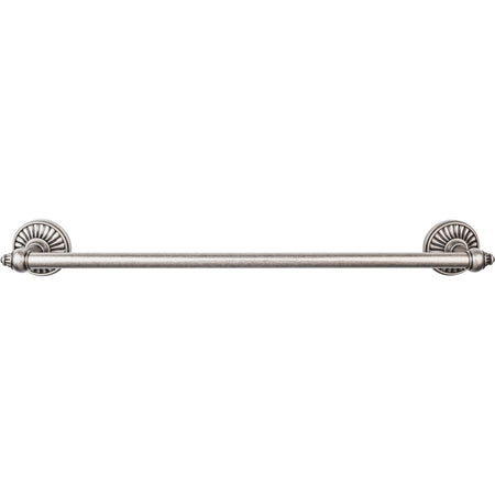 Top Knobs TUSC8PTA: 24" cc Tuscany Single Towel Bar - Pewter Antique