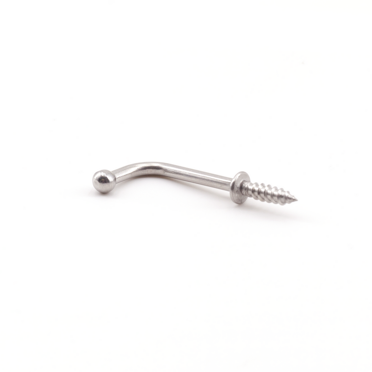 Sugatsune TY-25: 17mm Screw-In Wire Hook - Polished Stainless Steel