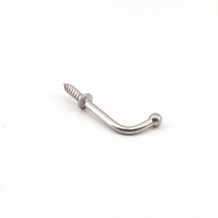 Sugatsune TY-30: 20mm Screw-In Wire Hook - Polished Stainless Steel