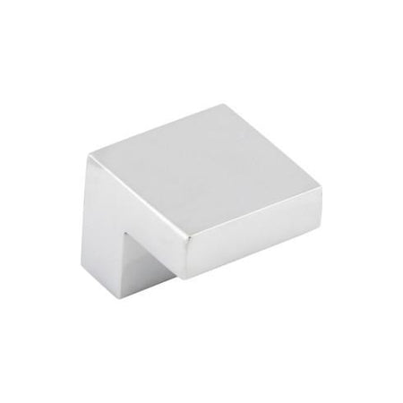 Top Knobs M1166: 1" cc Nouveau III Square Cabinet Knob - Polished Chrome