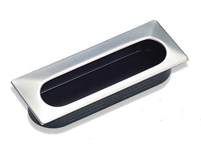 Sugatsune UT-140/S: 140mm Recessed Pull - Satin Stainless Steel/Black