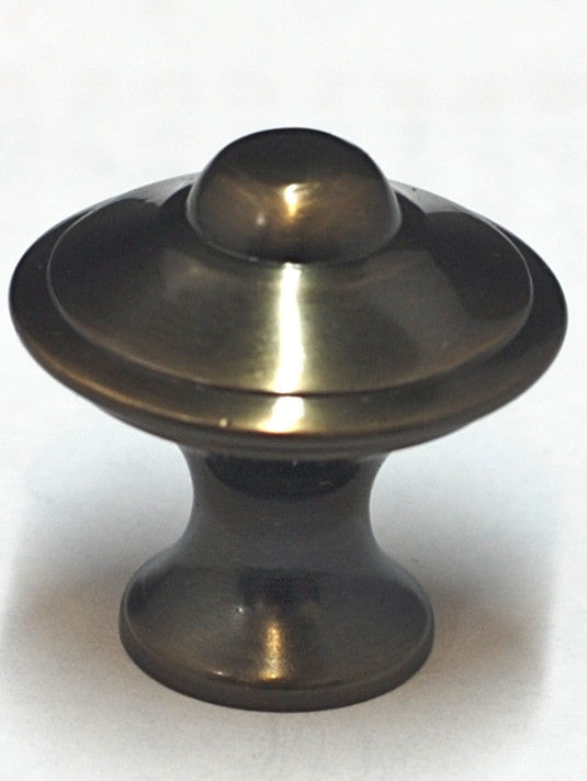 Cal Crystal VB-11-US5: 1-¼ Vintage Georgian Cabinet Knob - Antique Brass