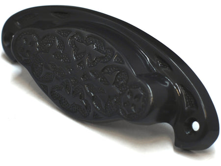 Cal Crystal VB-37-US10B: 3-¾ Vintage Georgian Vine Bin Cabinet Pull - Bronze