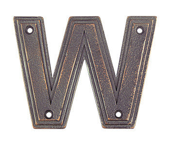 Hawk Hill CLWCC: 4-3/4" Classic Letter W - Charcoal
